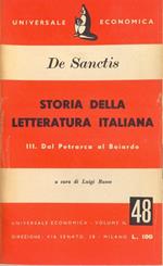 Storia della letteratura Italiana Vol. 3