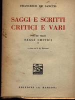 Saggi e scritti critici e vari volume terzo