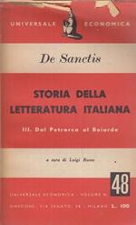 Storia della letteratura italiana. Vol. 3. Dal Petrarca al Boiardo