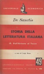 Storia della letteratura italiana. Vol. 4. Dall'Ariosto al Tasso
