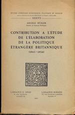 Contribution a l'étude de l'élaboration de la politique étrangére britannique (1945-1946). In lingua francese