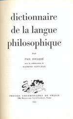Dictionnaire de la langue philosophique. In lingua francese