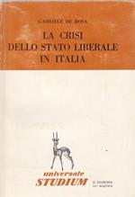 La crisi dello stato liberale in Italia