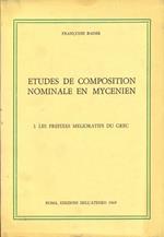Études de composition nominale en Mycenien