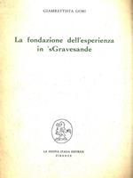 La fondazione dell'esperienza in 'sGravesande