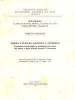 Parole e cultura giuridica e filosofica