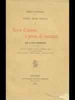 Versi d'amore e prose di romanzi