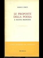 Le proposte della poesia e nuove proposte