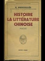 Historie de la litterature chinoise