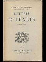 Lettres d'Italie tome I