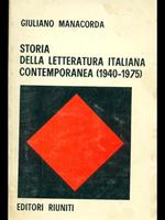 Storia della letteratura italiana contemporanea (1940-1975)