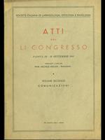 Atti del LI Congresso vol. 2. comunicazioni