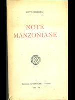 Note manzoniane