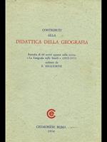 Contributi alla didattica della geografia