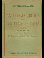 Antologia critica sugli scrittori d'Italia Vol. 1