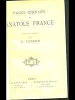 Pages choisies choisies de Anatole France