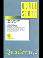 Quale Stato - Quaderni, 2 - Fra Pubblico e Privato