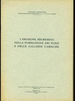 erosione regressiva nella formazione dei pozzi e delle gallerie carsiche