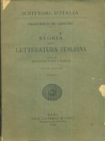 Storia della letteratura italiana volume I