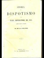 Storia del dispotismo volume V