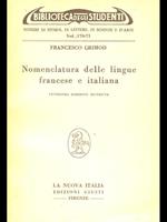 Nomeclatura delle lingue francese e italiana
