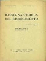 Rassegna storica del Risorgimento anno XXV fasc. V maggio 1938