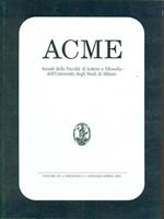 ACME. Vol. LVI. Fasc I. (gennaio-aprile 2003)