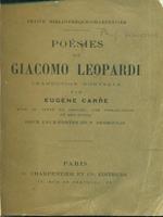 Poésies de Giacomo Leopardi