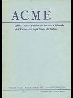 Acme. Vol. XXXIX. Fascicolo III