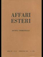 Affari esteri n. 54. Primavera 1982