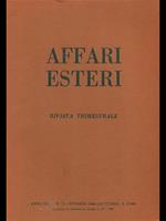 Affari esteri n. 72. Ottobre 1986