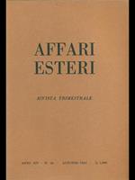 Affari esteri n. 56 / Autunno 1982