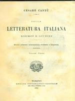 Della letteratura italiana 2vv
