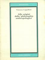 Alle origini della philosophia anthropologica