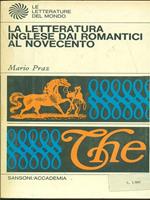 La letteratura inglese dai romantici al Novecento