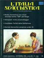 L' Italia scacchistica n9/1116. Settembre 1998