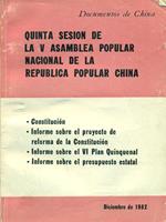 Quinta sesion de la V asambleapopular nacional de la Republica Popular China