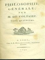 Philosophie generale Tome IV