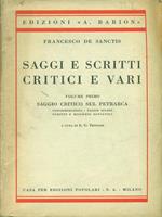 Saggi e scritti critici e vari Vol. I