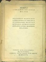 Incunables manuscrits livres rares et precieux autographes musicaux quel ques romantiques quelques livres modernes reliures