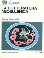 La letteratura neoellenica