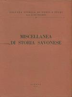 Miscellanea di storia Savonese