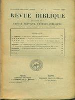 Revue biblioque n. 1 Janvier 1940