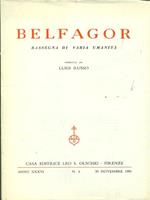 Belfagor anno XXXVI n 6 / 30 novembre 1981