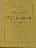 Memorie storiche su la Citta di Salemi