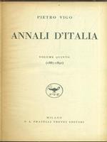 Annali d'Italia dal 1887 al 1890. Vol. V