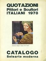 Quotazioni pittori e scultori italiani 1978