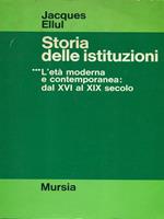 Storia delle istituzioni Vol. 3