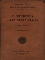 La letteratura della nuova Italia. Saggi critici Vol. 2