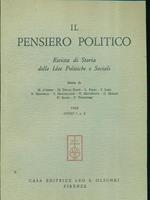 Il pensiero politico 1968. anno I / 2